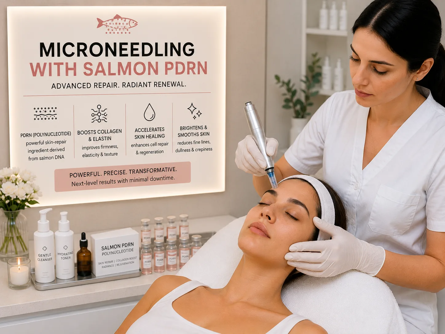 Microneedling with Salmon PDRN