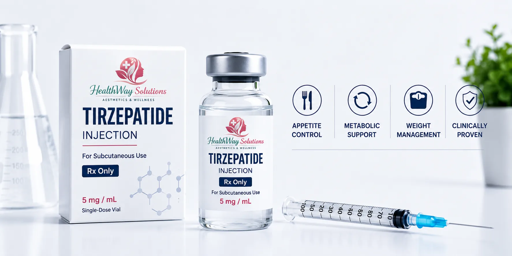 Tirzepatide injection for appetite control and weight management
